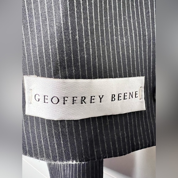 Geoffrey Beene new suit jacket black size 46 L 100% wool. MN41 - Picture 2 of 7